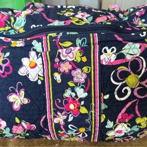 Vera Bradley Floral Women's weekender with matching makeup bag
